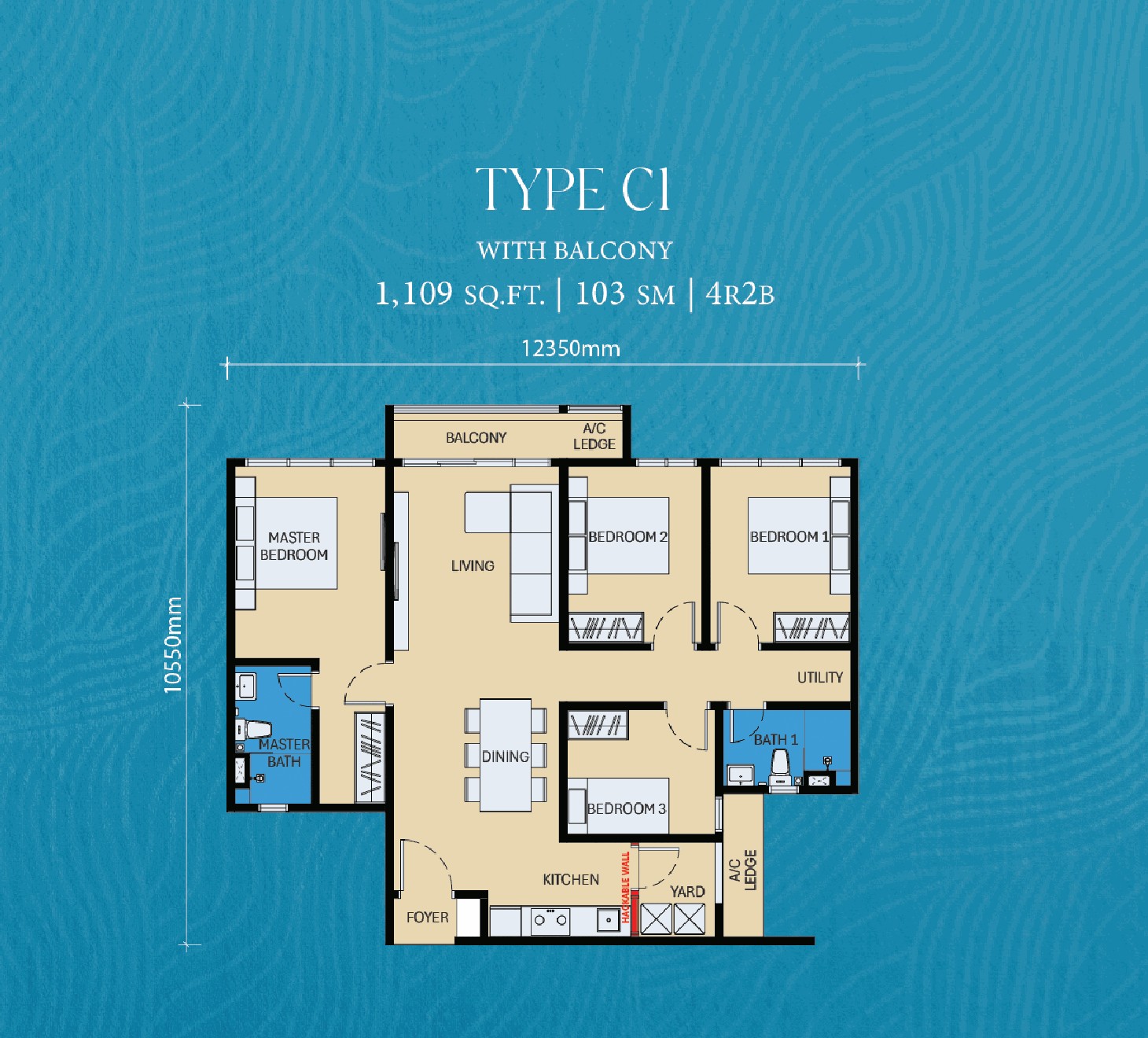 Type C1 Floor Plan